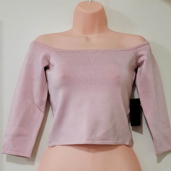 Off the Shoulder Knit Top - Picture 3 of 7